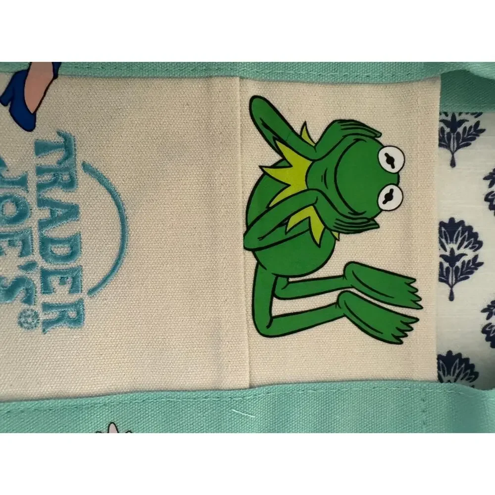Disney Muppets Piggy Kermit Beeker Custom Made Trader Joes Mini Tote